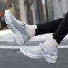 Thick-heeled Hollow Fitness Boot For Women's Gym Walking Woman Blue Sneakers Sports Shoes Brands Snow Boots Hand Made
