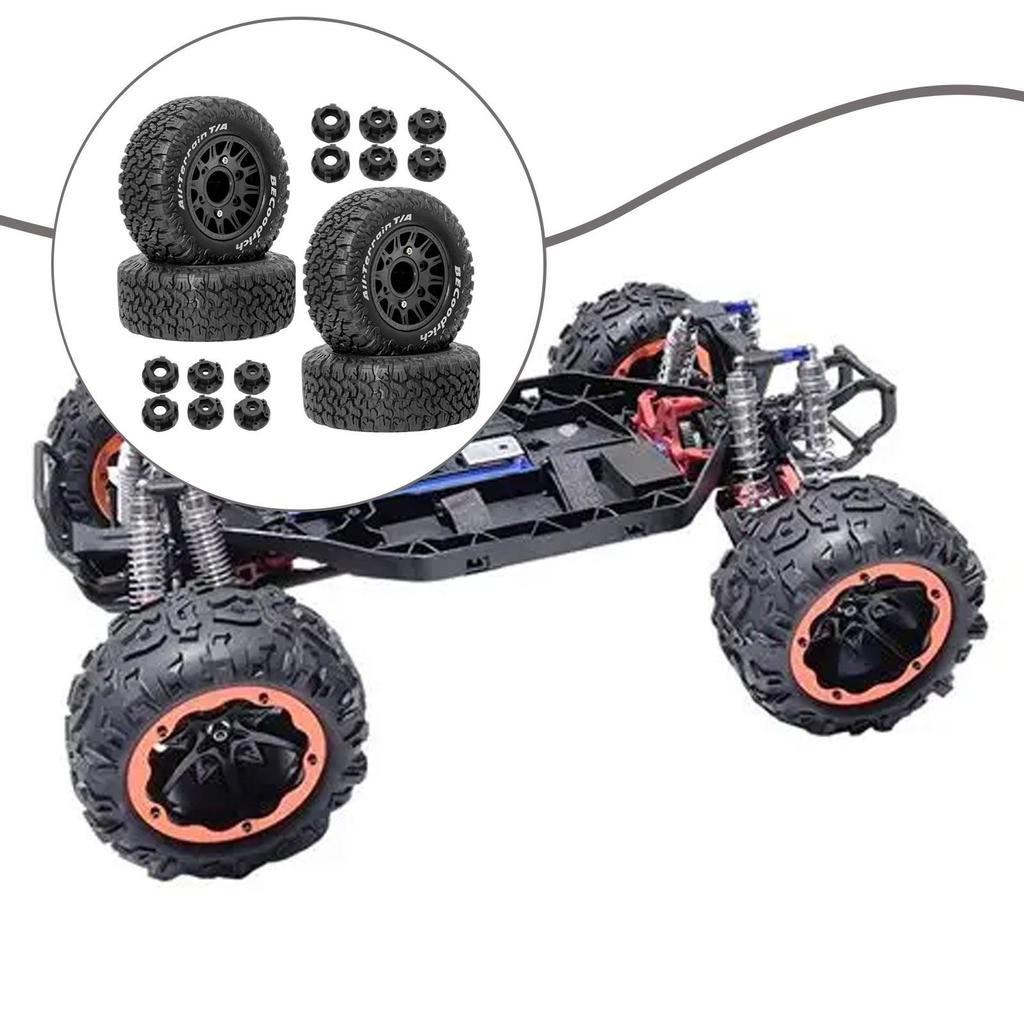 4 Pieces Tires DIY Accessory Easy Installation Model Spare Part Replacement Upgrade Accessories