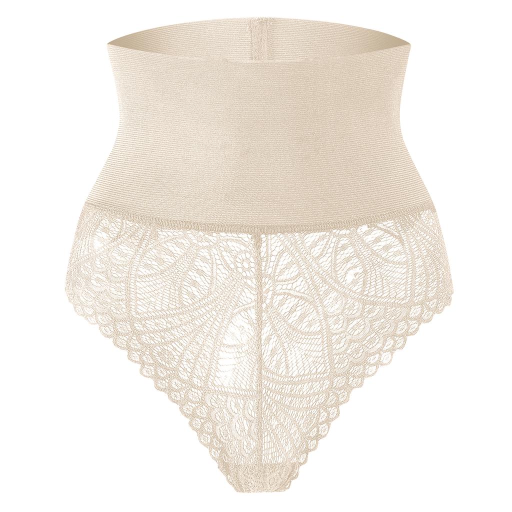 Women Tummy Control Shapewear Panties High Waisted Underpants Slimming Body Shaper Seamless Butt Lifter Lace Underwear Shaping Briefs