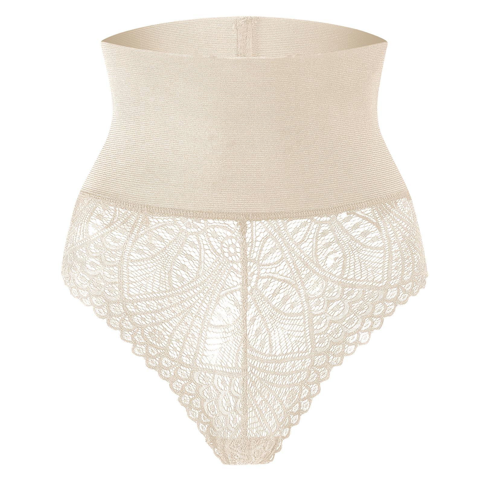 

Женские трусики для коррекции живота, с высокой талией, утягивающие, формирующие фигуру, бесшовные, с эффектом пуш-ап, кружевное нижнее белье, моделирующие трусы XXL