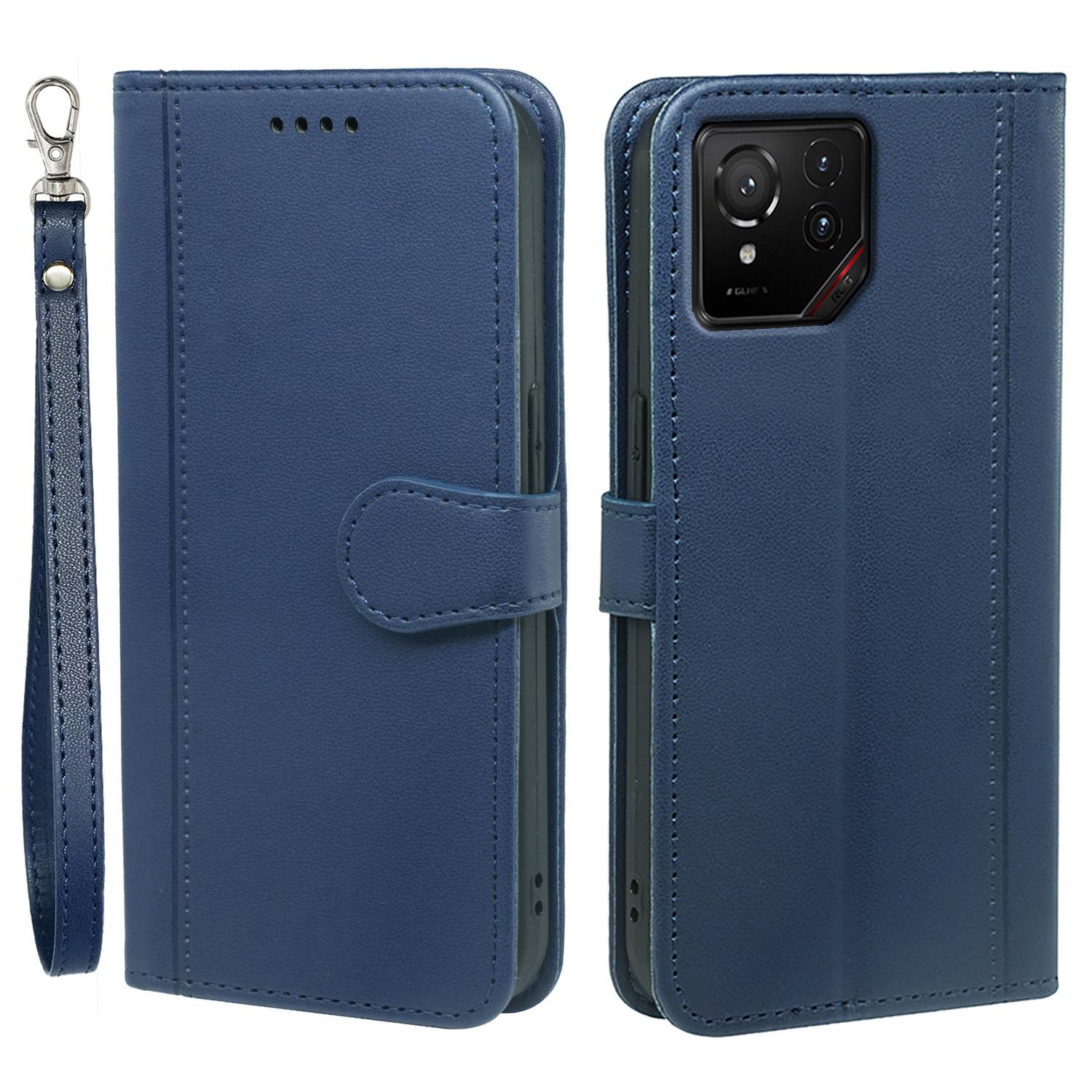 

Чохол-гаманець із магнітною застібкою та ремінцем для Asus ROG Phone 9 5G Blue