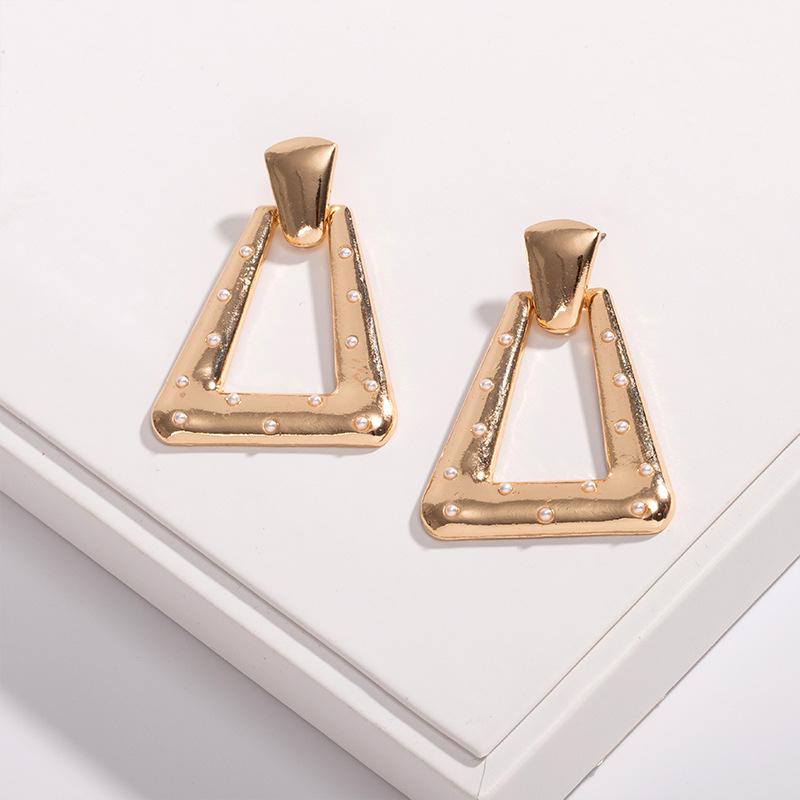Trendy Korean-Japanese Style Pearl Stud & Dangle Earrings for Women - Street Style and Simple Elegance