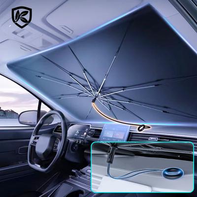 Pare-soleil de voiture pare-brise parapluie avant pare-soleil Parasol pliable Protection d'été siège de voiture isolation thermique voiture