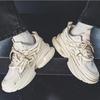 Mesh Sports Shoes for Men's Spring/autumn New Breathable Thick Soles with Increased Height Dad Shoes Mans Casual Shoes Sneakers