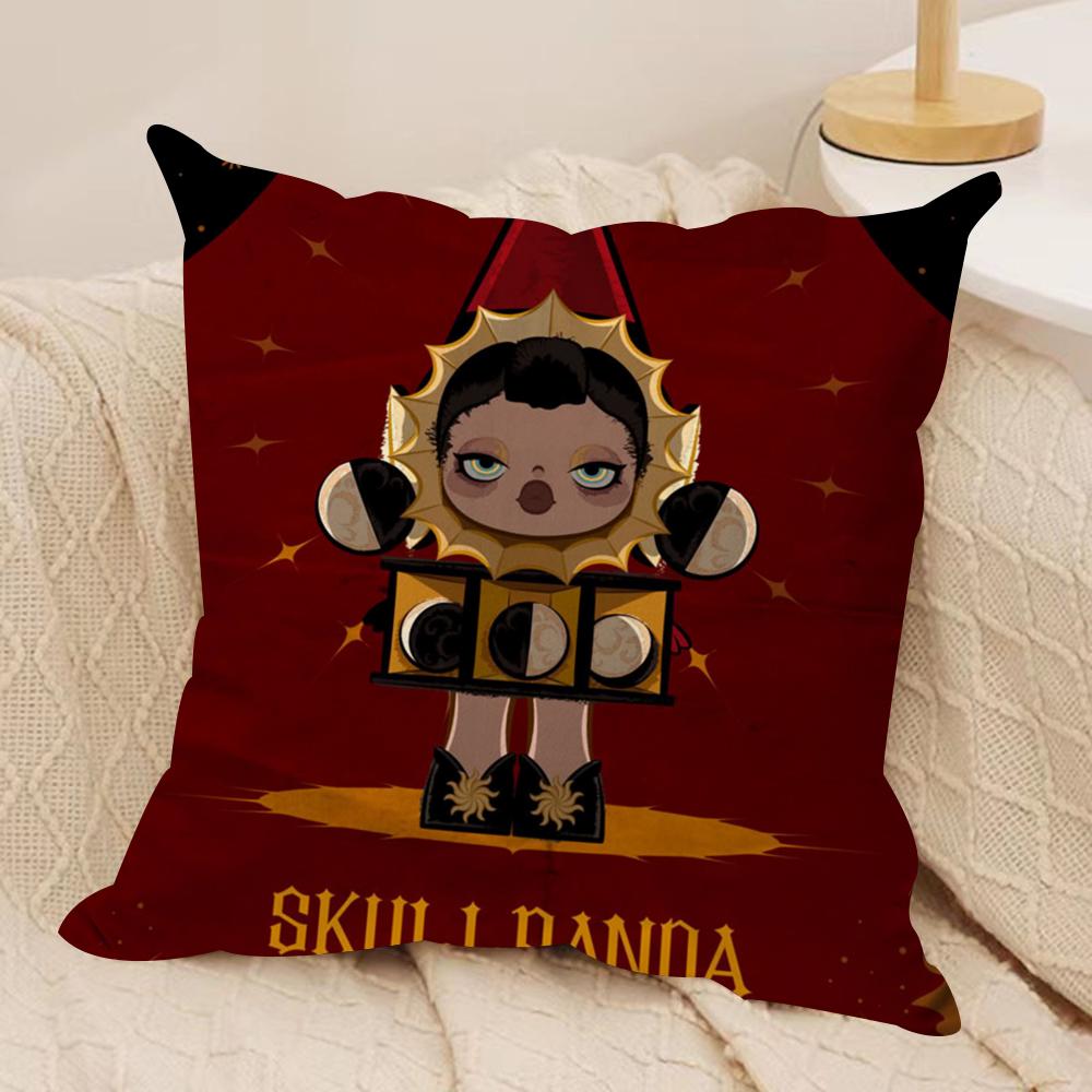 Cute Aniamls Cool Cushion Cover Silky Short Plush Sofa Pillow Cover Hidden Zipper Soft Dustproof Case for Home Decor