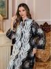 Besticktes Jalabiya Abaya Kleid für Frauen aus dem Nahen Osten