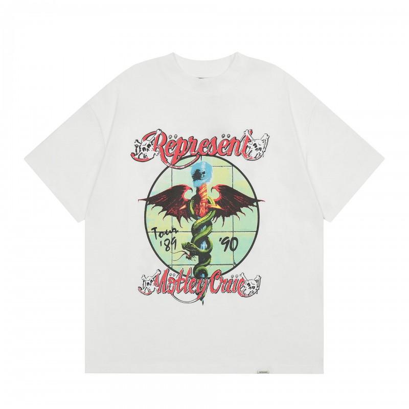 Mens Oversized Vintage Washed Cotton T-Shirt With Cartoon Animal Print Streetwear Loose Fit Short Sleeve Tee