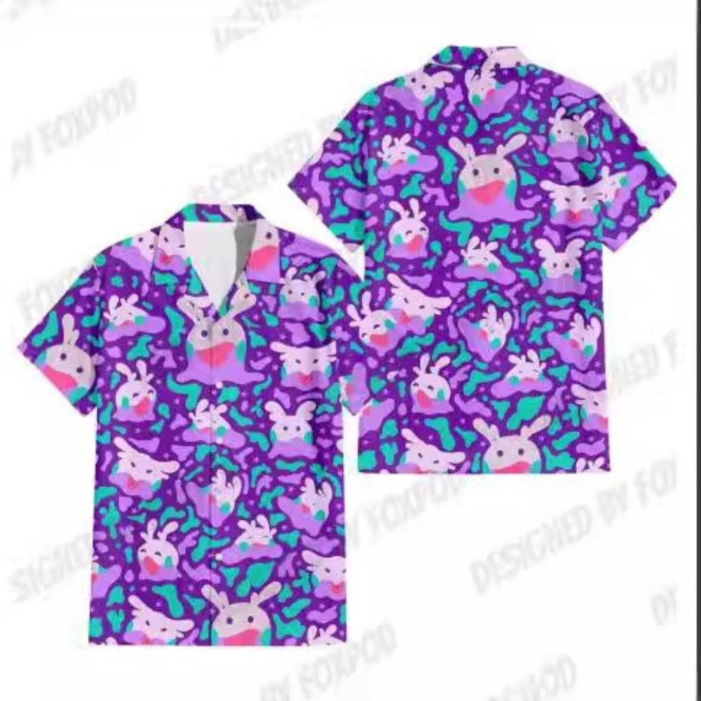 Nuevas Camisas Amarillas Hawaianas para Hombre Pintura Creativa de Paisaje Chino Manga Corta Camisas Aloha Estilo Cubano Verano