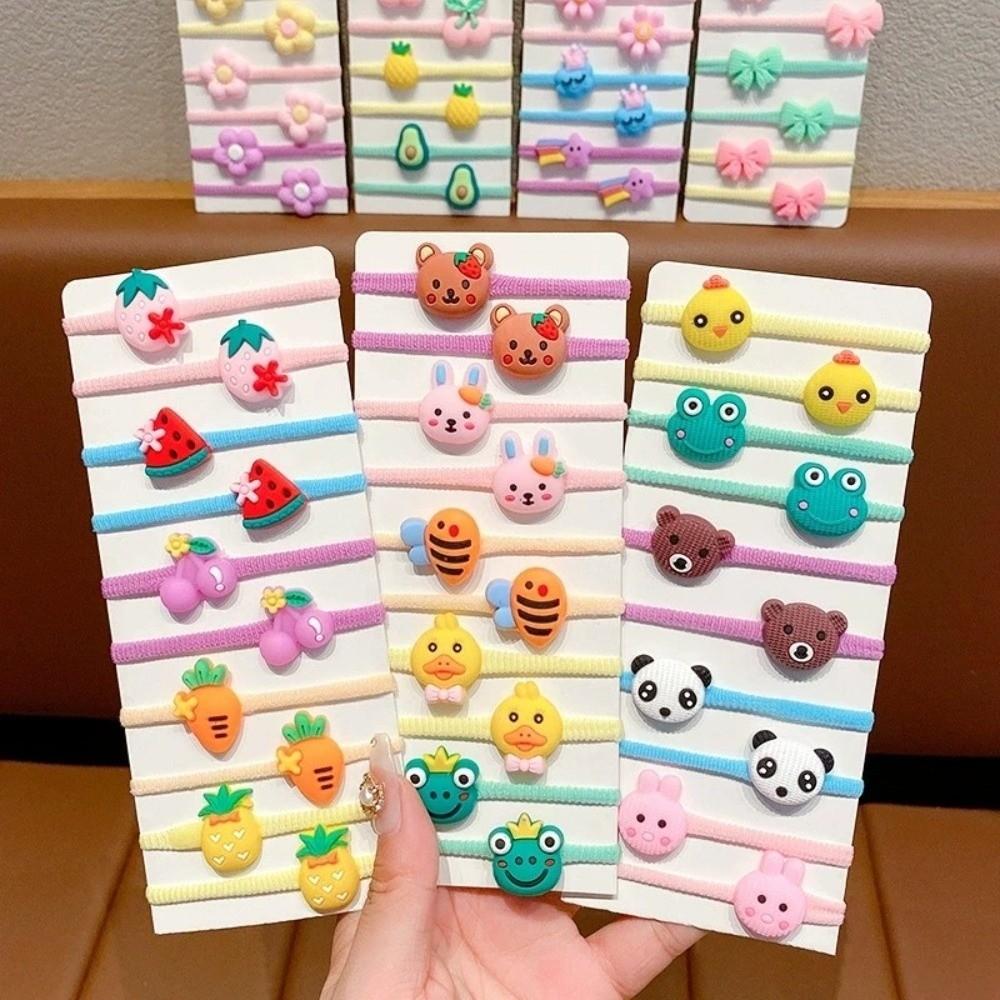 50/100Pcs Elastic Girls Hair Bands Random Style Kids Headband  Baby Girl Hair Accessories