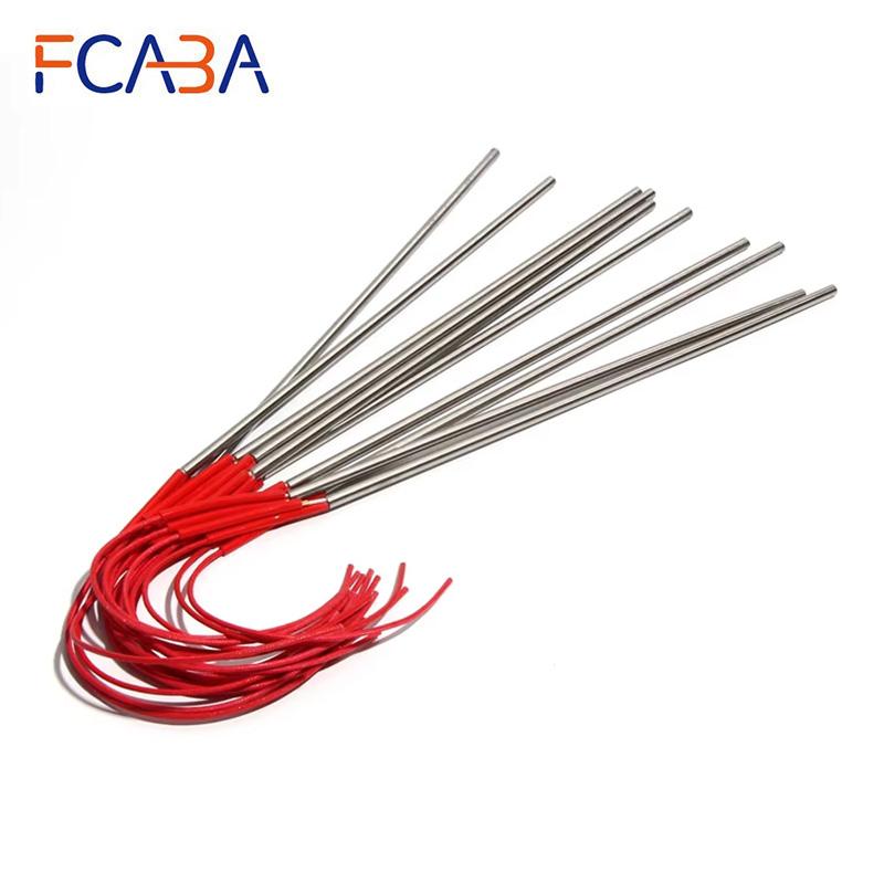 FCABA 5PCS 8mm 380~500mm 201SUS Cartridge Heater 110V/220V/380V Heating Tube 750W/800W/840W/900W/1000W Resistance Element