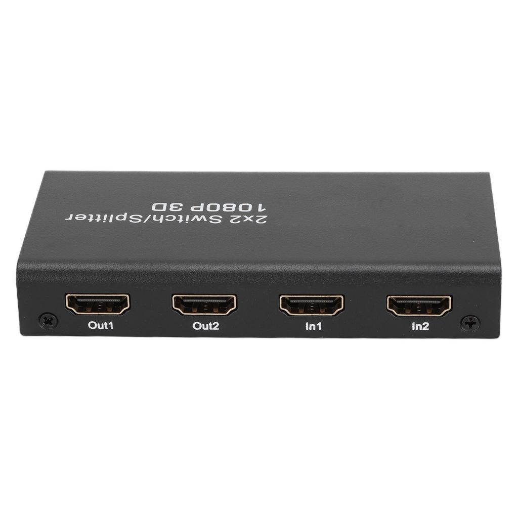 Comutator Interfață Multimedia HD 2 intrări 2 ieșiri 1080P 60Hz Splitter Video pentru TV Consola de Jocuri