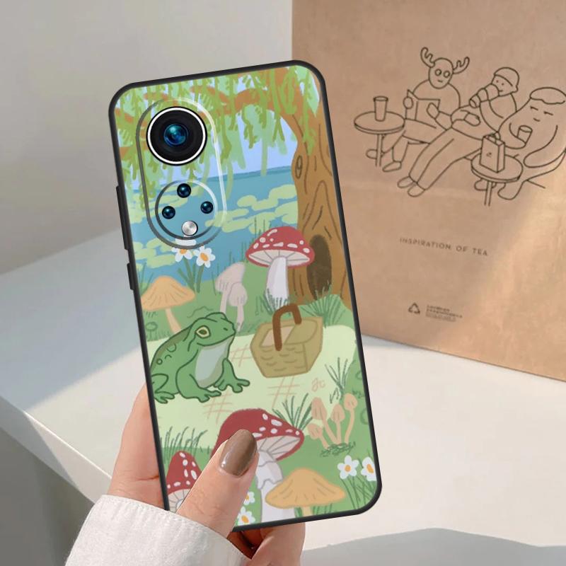 Frong Froggy Art Groovy Hippie Case For Honor Magic 5 6 7 Lite 8 Pro Honor 400 200 Pro X9c X9b X9a X8a X8b 50 70 90 Cover