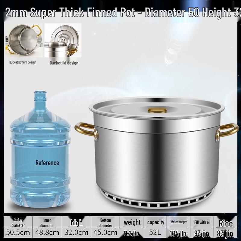 

Yude Commercial 304 Stainless Steel Gas-Saving Finned Pot