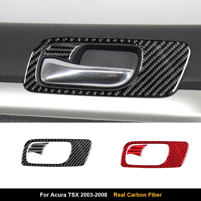 For Acura TSX 2003-2008 Car Interior Decorative Accessories Car Carbon Fiber Black Stickers
