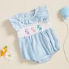 Klær Baby Rynket Bobledrakt Nyfødt Onesie Søt Kanin Småbarn Sommerklær