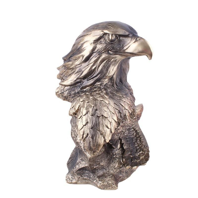 Resin Eagle Figurine Decorative Sculpture Living Room Office Home Decor European Style Craft Gift