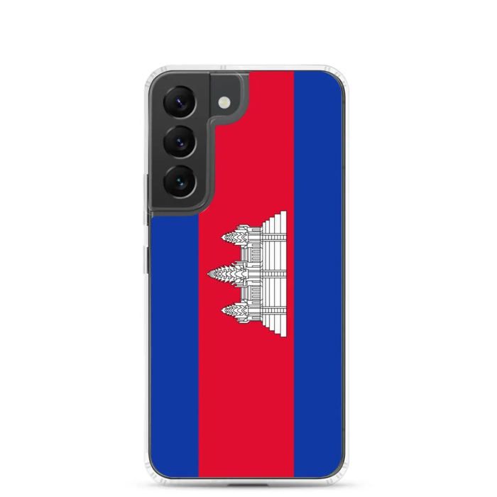 Coque Téléphone – Drapeau du Cambodge – Compatible Samsung Galaxy S21 – Étui Souple – Résistant et Antichoc – Pixelforma