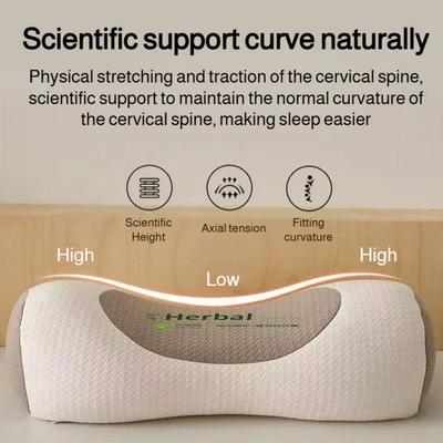 Cylindrical Buckwheat Pillows Breathable Help Sleep Spine Pillow Anti-arch Neck Pain Relief Cervical Vertebra Pillow for Adults