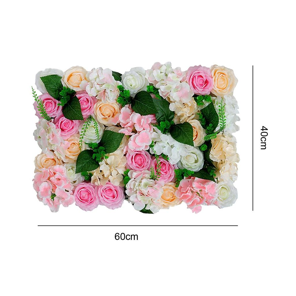 Artificial Flower Wall Panel Rose Flower Backdrop for Wedding Stage Home