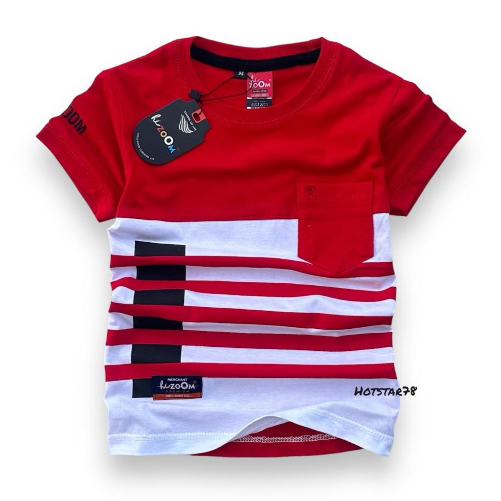 KATUN MERAH Футболка для мальчиков Hizoom Красная и Белая 150