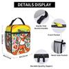 Taiko No Tatsujin Lunch Bag  Vintage Lunch Box For Girl Boy  School Cooler Bag Waterproof Tote Food Bags