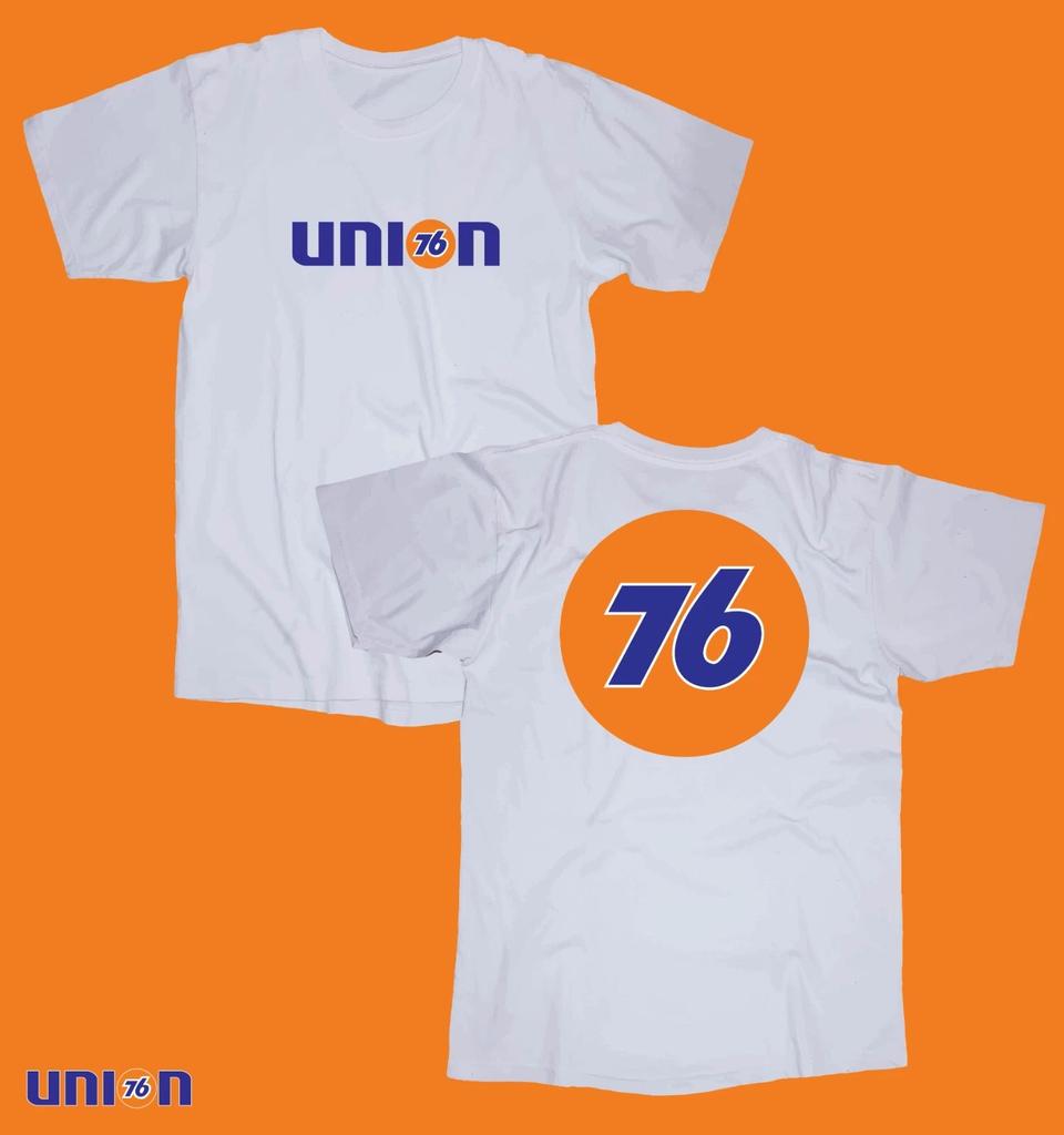 Union 76 logo white T-shirt Oil Gas station