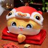 Chinese Year New Snake Hand Warmer Pillow Blanket Plush Toy Winter Stuffed Doll