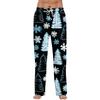 Herren Weihnachts-Print Pyjamahose Festliche Feiertags-Schlafbekleidung Unterteil für den Winter
