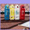 Square Plastic Water Bottle With Handle, Modern Simple Style, Portable Sports Bottle With Straw, 700ml