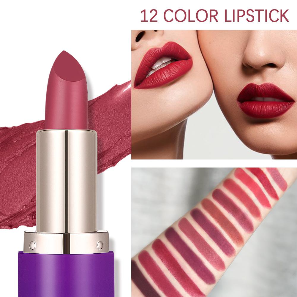 Rouge à lèvres nude mat, antiadhésif, brume imperméable, longue tenue, velours, teinture pour les lèvres