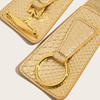 Damen Stretchgürtel Elegant Breites Korsett Dekorativ Glitzernd Metallic Kunstleder Elastischer Taillengürtel mit Legierungsschnalle