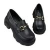 Spring and autumn British style thick-soled heightened new soft-soled single shoes and small leather shoes
