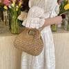 Retro Woven Clutch Bags for Women Straw Shell Chain Handbag Messenger Bag Ladies Holiday Beach Eco-friendly Crossbody Bag CLE