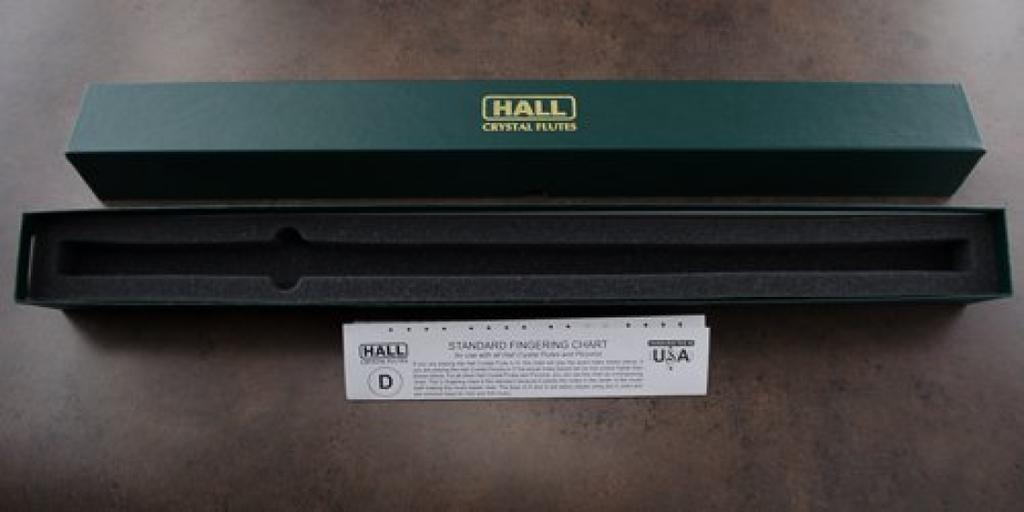 Hall Crystal Flute Offset Model D Tube Total Length 553mm FLUTE D IVY