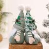 Christmas Gnome Doll Decoration Handmade Plush Green Swedish Tomte Figurine Holiday Elf Dwarf Ornaments for Home Tiered Tray Tabletop Decor