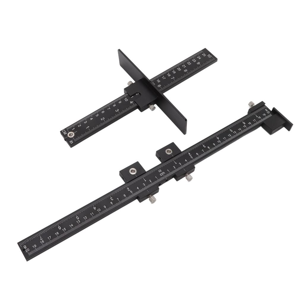Cabinet Hardware Jig Aluminum Alloy Cabinet Handle Template Punch Locator Drill Template Guide for