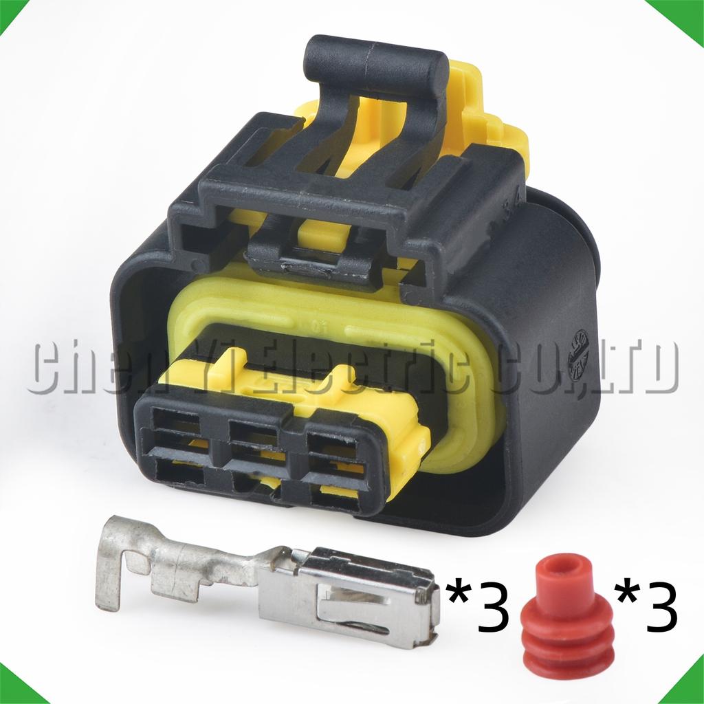 3 Pin Automotive Connectors 1.4T Turbine Turbo Intercooler Intake Pressure Sensor Wire Harness Plug 4410810 4410811 For Fiat