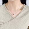 Fashion S925 Sterling Silver Necklace Light Luxury Design Thin Chain Women Jewelry Gift