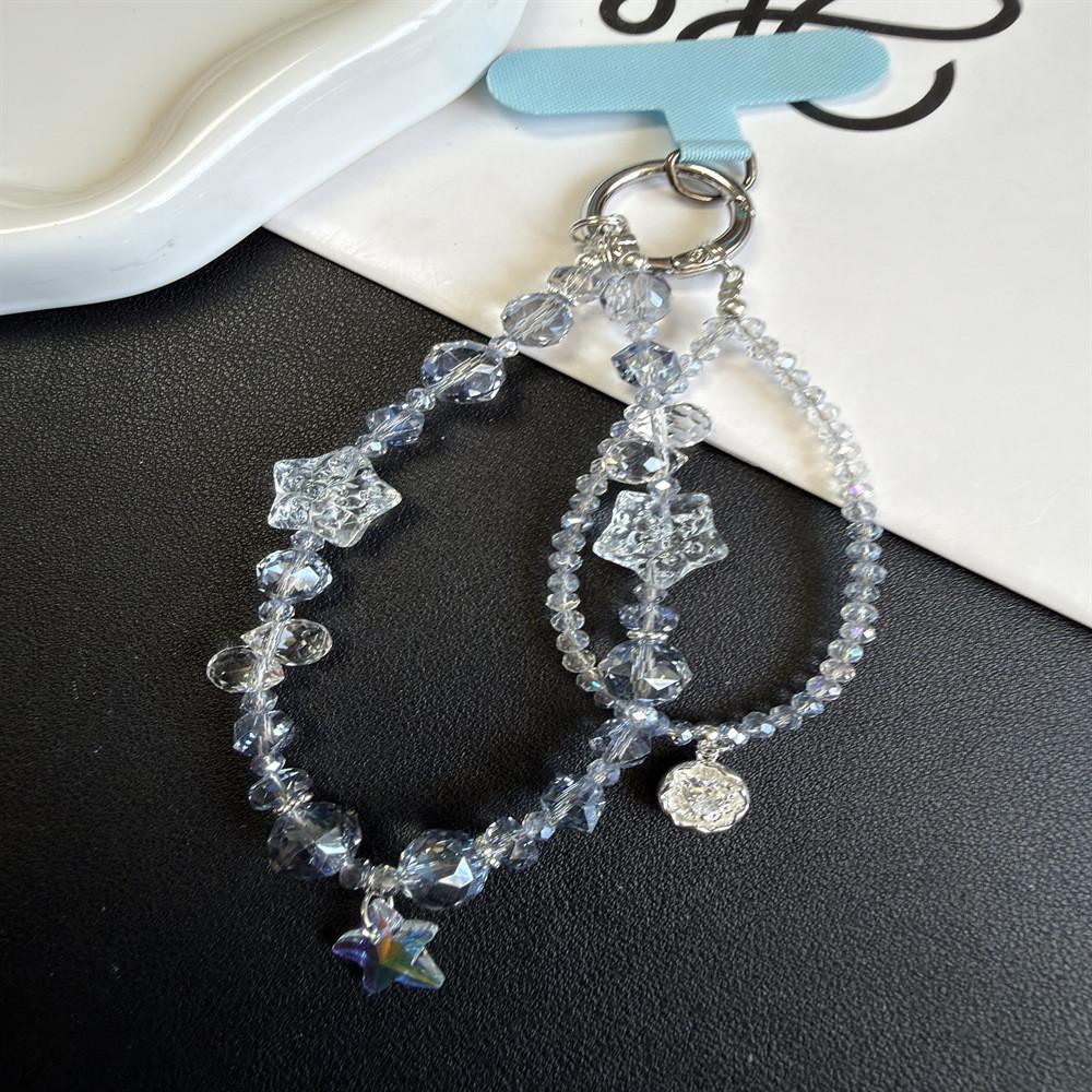 Pvc Starfish Pendant Phone Chain With Double Layer Chain For Women And Men