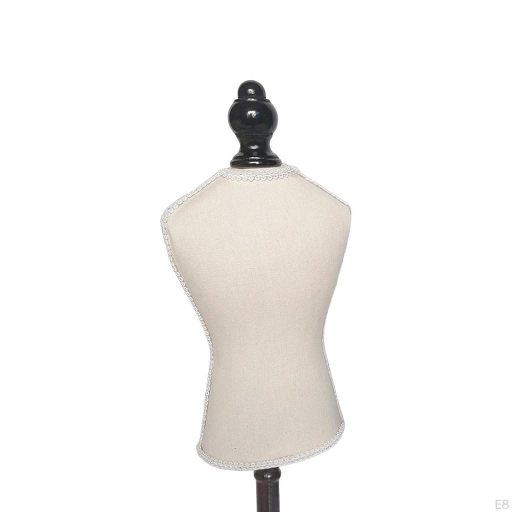 -Shape Mannequin Stand, Pet Dress Display Holder, Wooden Display, Doll Clothes Stand