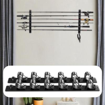 Portable Wall-mounted Fishing Rod Holder, Space-saving, for Garage Or