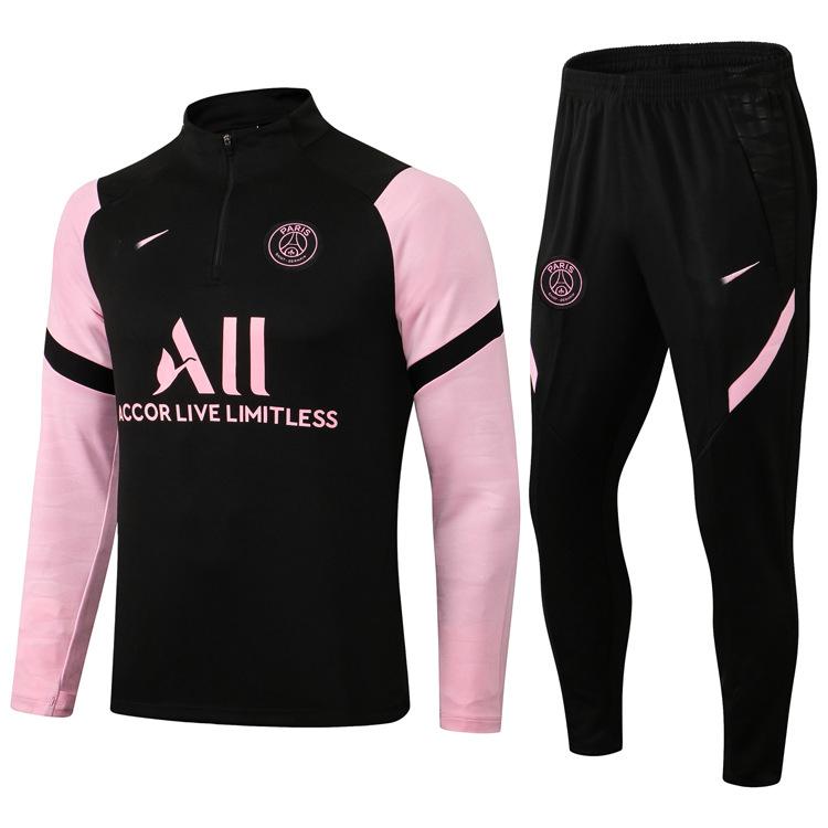 2122 Season Paris Home And Away Adult Children'S Half-Zip Football Training Suit Appearance Suit Fan Version