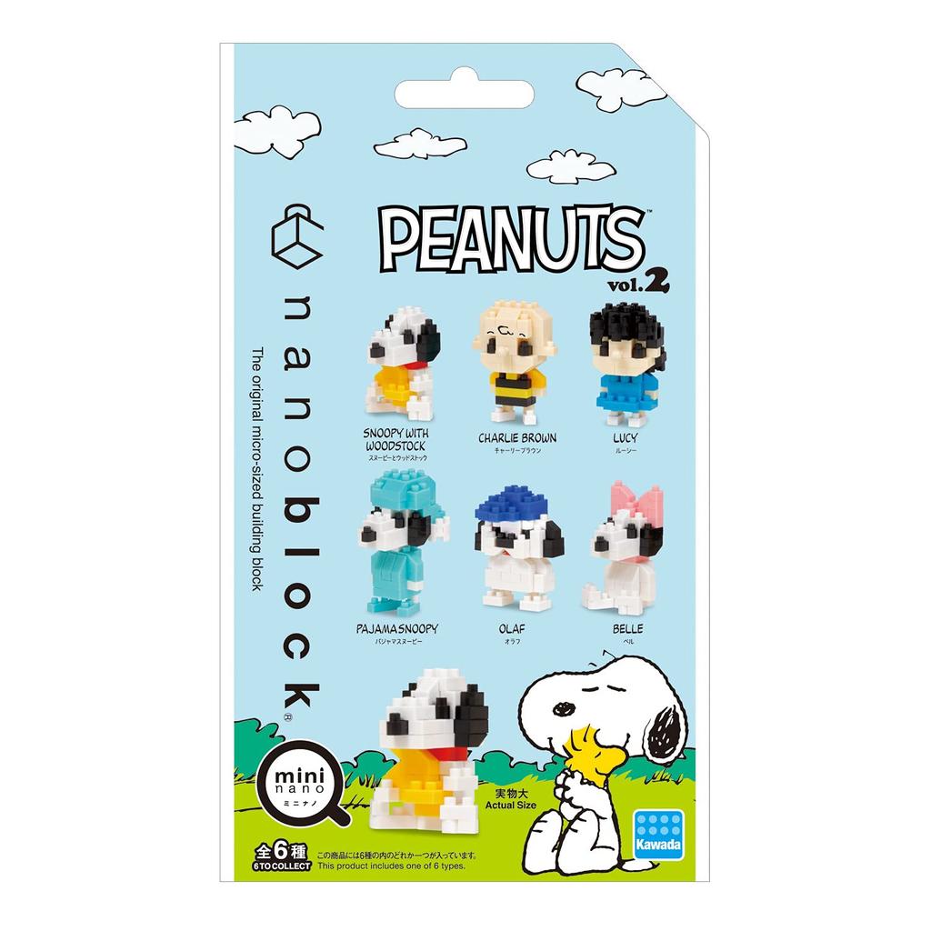 nanoblock Mini Nano Peanuts BOX product 1 BOX 6 total 6 types vol.2 (BOX) NBMC_26S = pieces,