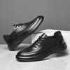 Fashion Genuine Leather Mens Casual Shoes New Trendy Minimalist Male Oxford Shoes Lace Up Formal Business Footwear Leisure Walk Sneakers