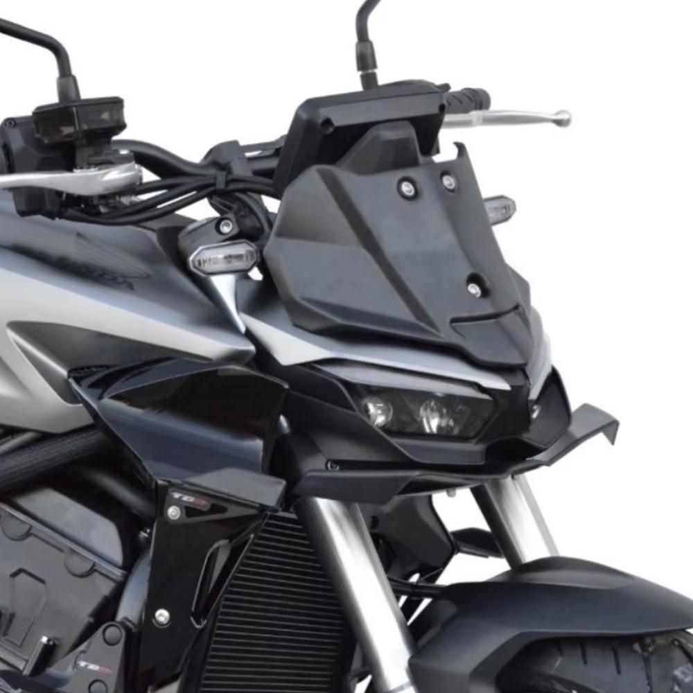 Motorcycle Accessories Black Naked Front Downforce Spoiler Winglet Aerodynamic Wing Kit Spoiler For Honda CB 1000 Hornet SP 2025
