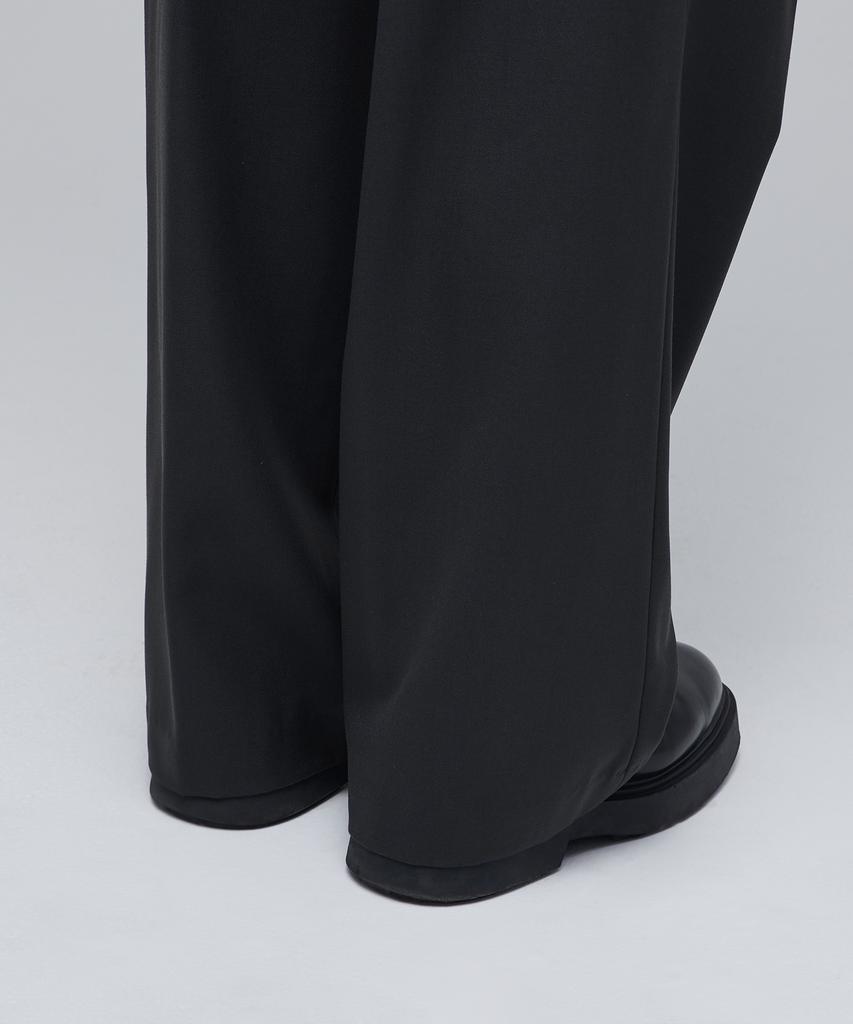 Musinsa Standard Wool Blend Reverse Tuck Wide Slacks [Gray]