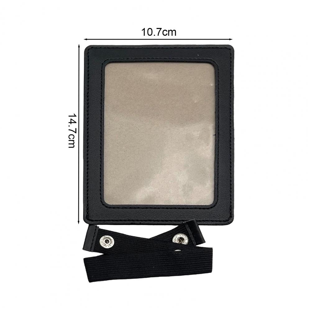 Car Picture Frame Faux Leather Vehicle Sun Visor Photo Holder for Car Display Your Photographs Both Vertically And Horizontally