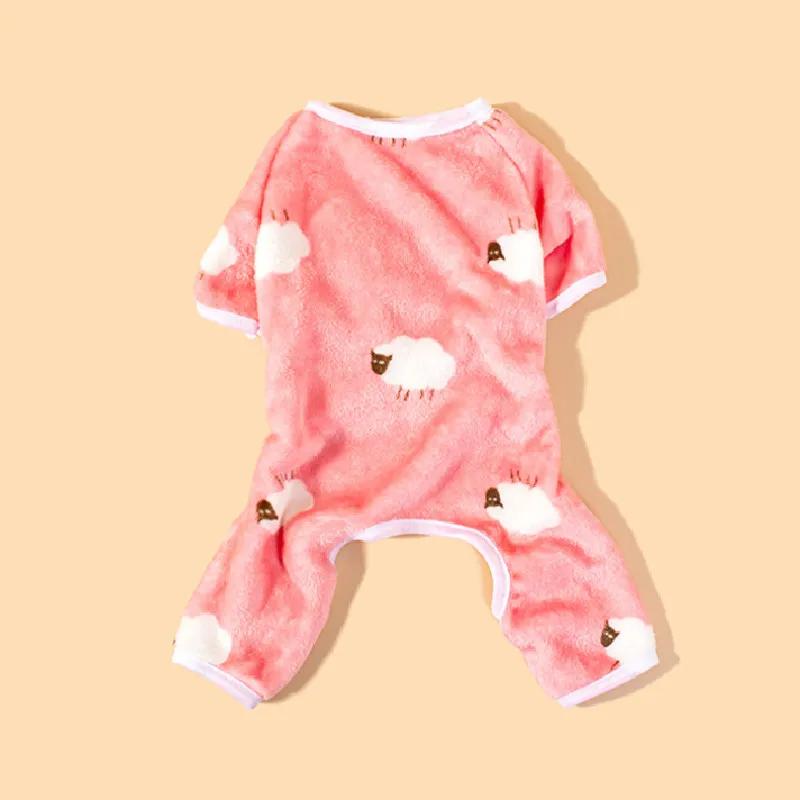 

Зимняя пижама-комбинезон для собаки, щенок, одежда для питомца, ромпер, Йорки, Померанский шпиц, Бишон фризе, Пудель, Шнауцер, Одежда для собаки, Костюм, Пижама S розовый