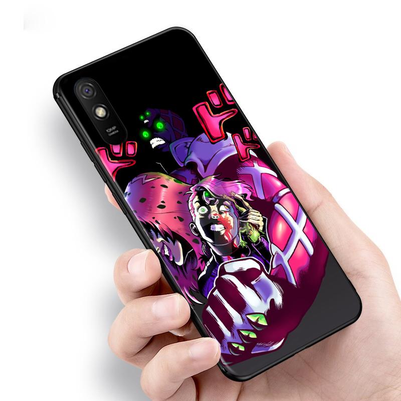 Anime JoJo Diavolo dla Xiaomi Redmi 9C 9T 9I 9AT 9A 9 8A 8 7A 7 6A 6 5 A 4X Prime Pro Plus czarny miękki futerał na telefon