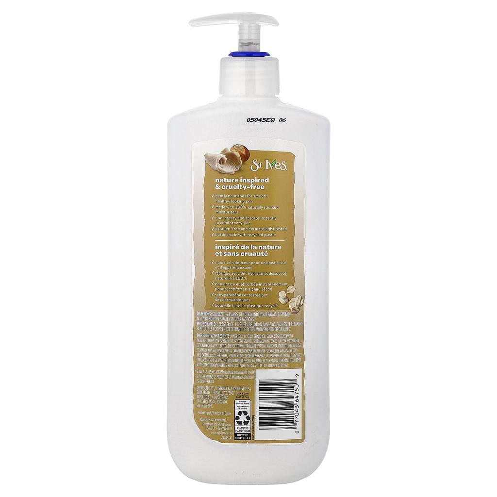 St. Ives, Soothing Body Lotion, Oatmeal & Shea Butter, 600ml (20.28 Fl Oz)